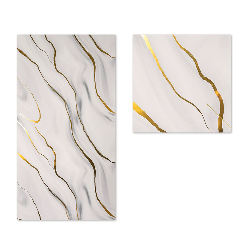 new living room UV marble grain wall sticker Easy Cleaning Beautiful Interior decoration ixpe wall panel sticker wholesale