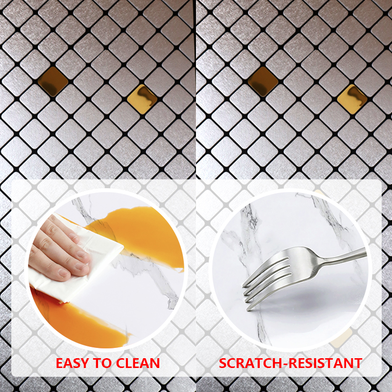 Diseño personalizado 3d autoadhesivas de pared interior pegatinas extraíbles impermeables IXPE mosaico pegatina de pared