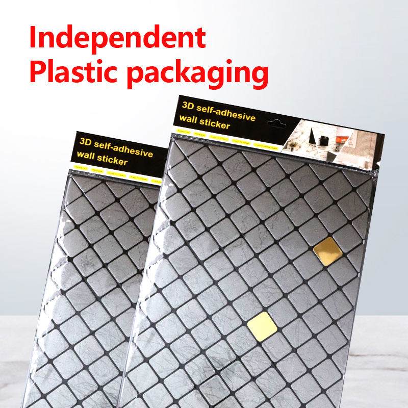 Diseño personalizado 3d autoadhesivas de pared interior pegatinas extraíbles impermeables IXPE mosaico pegatina de pared