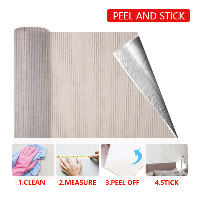 nuevo diseño pegatinas de decoración de pared autoadhesivas impermeables pegatina de pared de arcilla suave levantada extraíble para la habitación