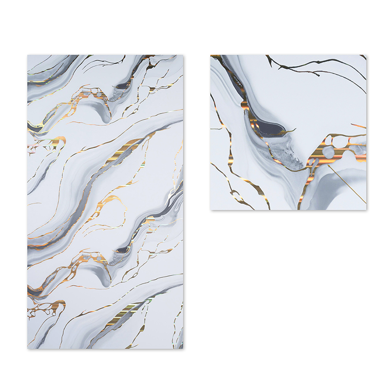 hot selling cheap Wall Panel Stickers IXPE UV marble decorative wall sticker custom for Home Decor