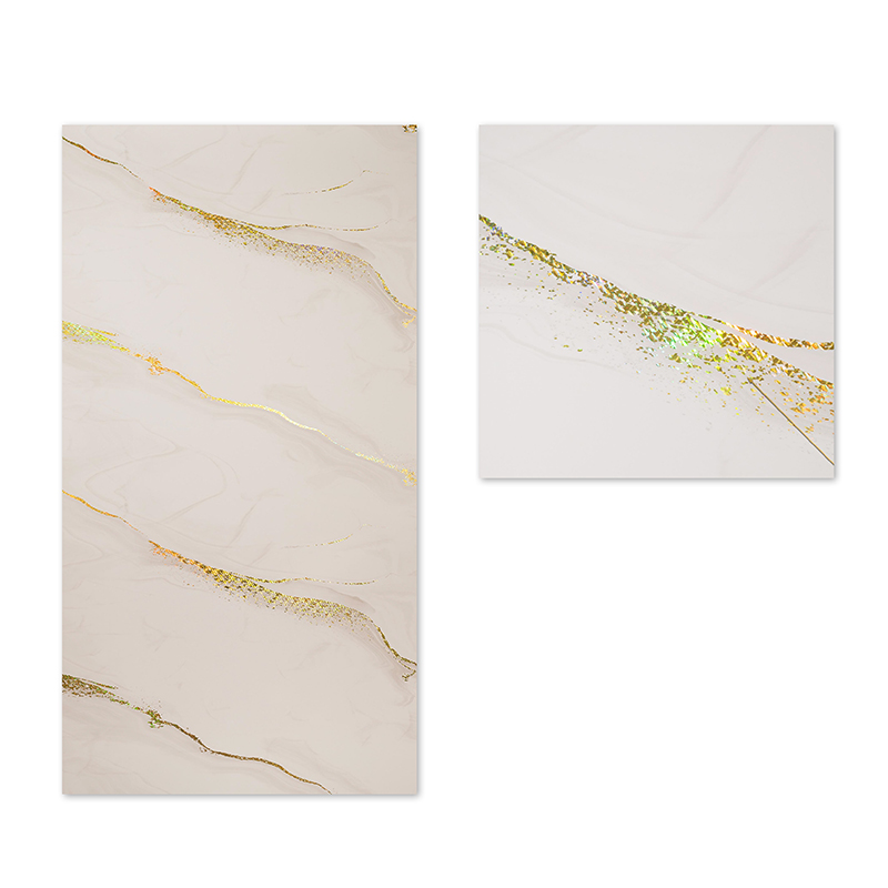 factory wholesale modern design Self Adhesive IXPE Waterproof UV Marble Wall Sticker for Household U