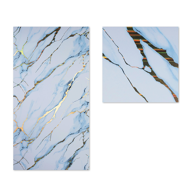 factory wholesale modern design Self Adhesive IXPE Waterproof UV Marble Wall Sticker for Household Use