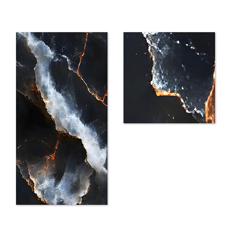 Easy DIY Installation Spanish Style Papel Tapiz Marble Wall Sticker with Metallic Accents