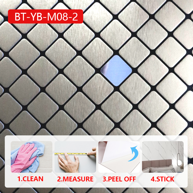 hot sale custom kitchen living room waterproof IXPE mosaic self adhesive 3d wall stickers home decoration