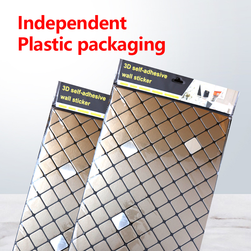 Diseño personalizado 3d autoadhesivas de pared interior pegatinas extraíbles impermeables IXPE mosaico pegatina de pared