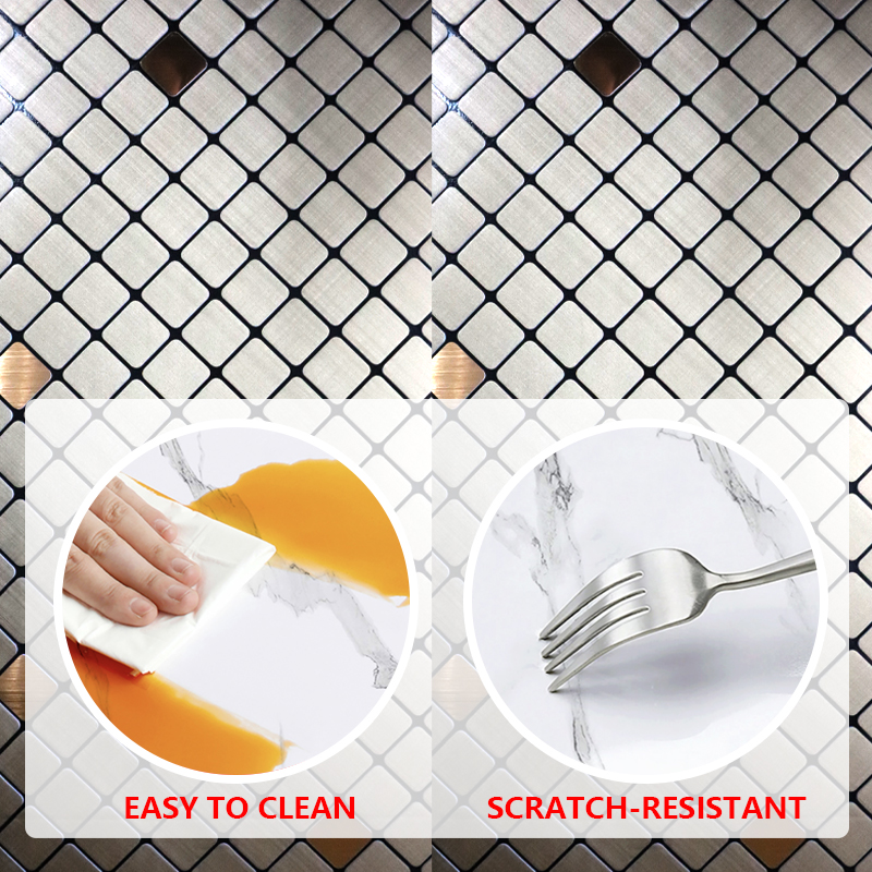 Ecológico decorativo 3 d IXPE pegatina de pared insonorizada autoadhesiva pegatina de mosaico para cocina baño