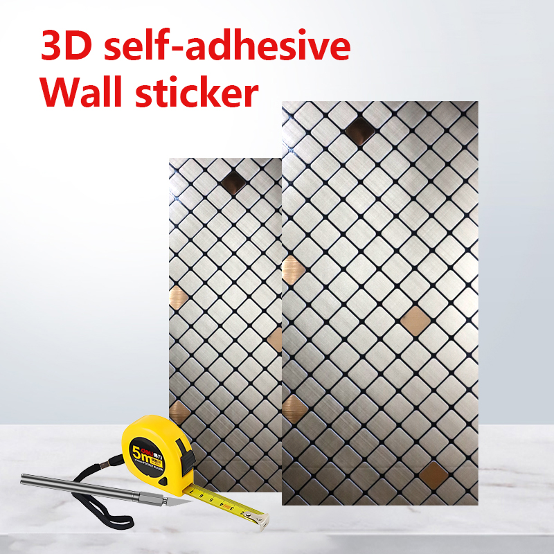 Ecológico decorativo 3 d IXPE pegatina de pared insonorizada autoadhesiva pegatina de mosaico para cocina baño