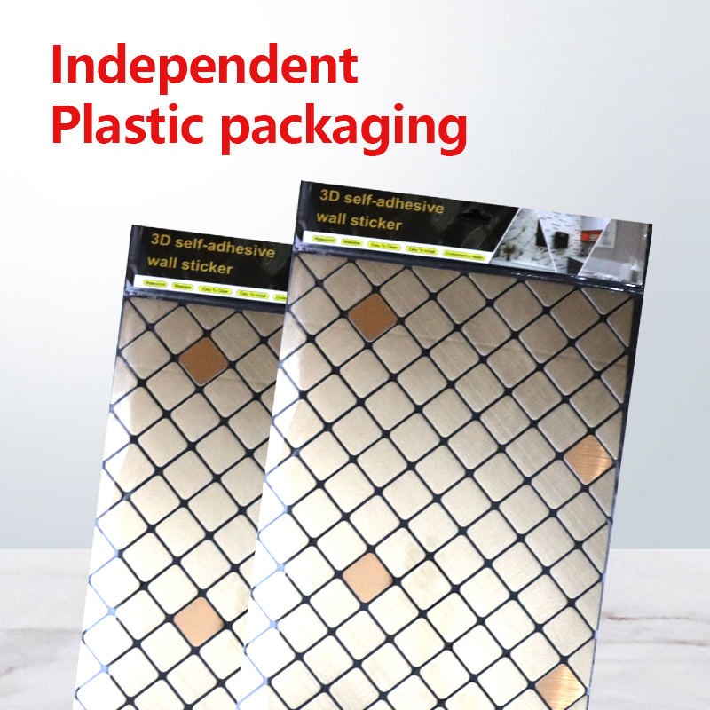 Ecológico decorativo 3 d IXPE pegatina de pared insonorizada autoadhesiva pegatina de mosaico para cocina baño
