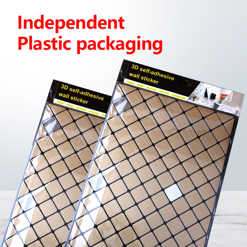 Ecológico decorativo 3 d IXPE pegatina de pared insonorizada autoadhesiva pegatina de mosaico para cocina baño