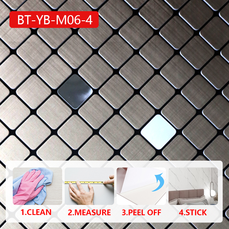 diseño moderno ixpe recubrimiento de pared autoadhesivo pegatina de pared de mosaico impermeable para cocina baño