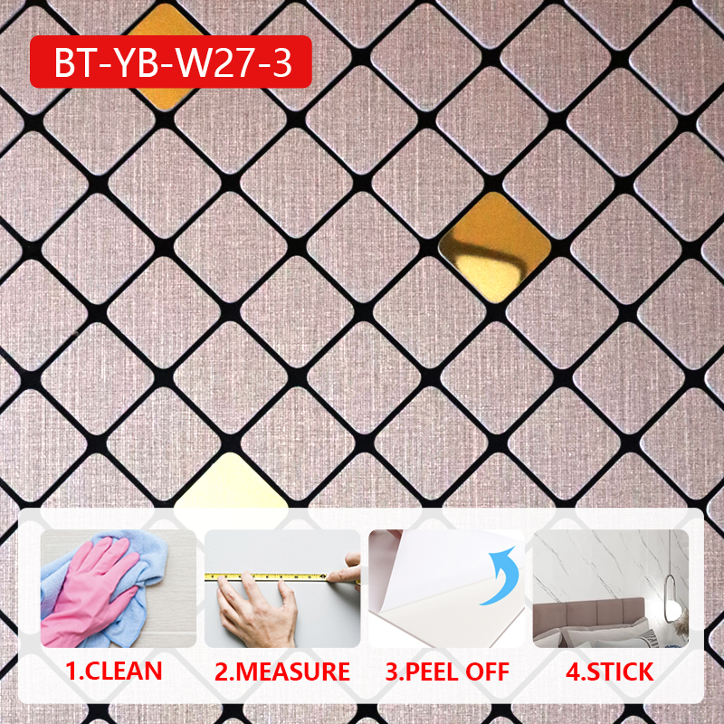 diseño moderno ixpe recubrimiento de pared autoadhesivo pegatina de pared de mosaico impermeable para cocina baño