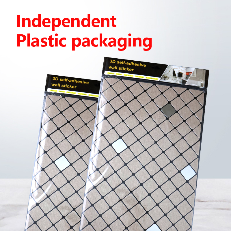 custom self-adhesive IXPE mosaic sticker Bathroom Kitchen waterproof 3d wall sticker for interior decoration