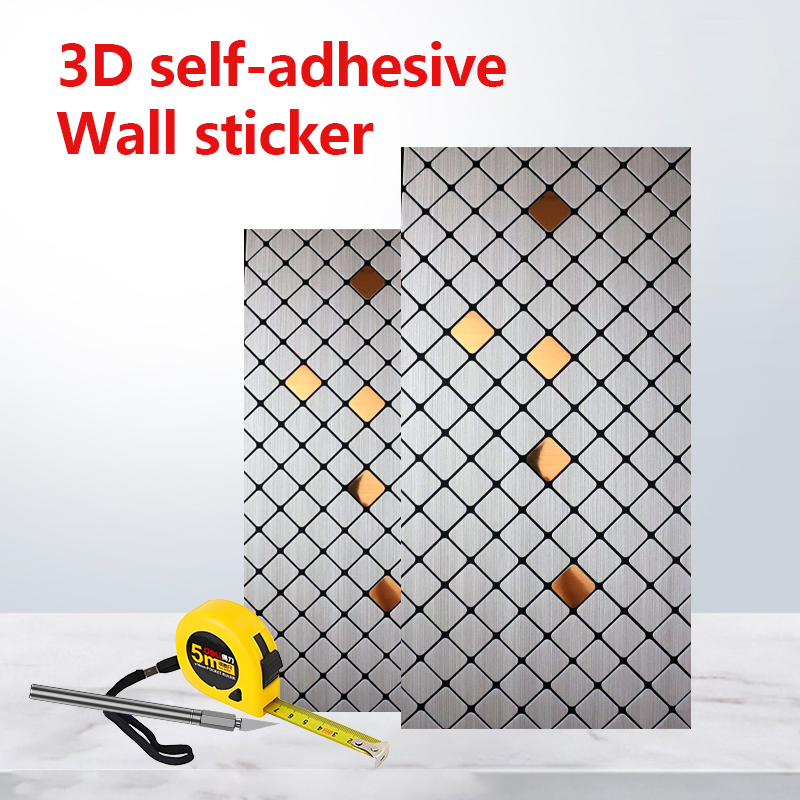 Ecológico decorativo 3 d IXPE pegatina de pared insonorizada autoadhesiva pegatina de mosaico para cocina baño