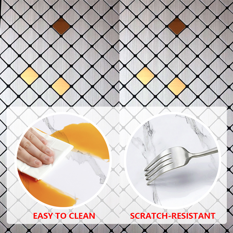 Ecológico decorativo 3 d IXPE pegatina de pared insonorizada autoadhesiva pegatina de mosaico para cocina baño