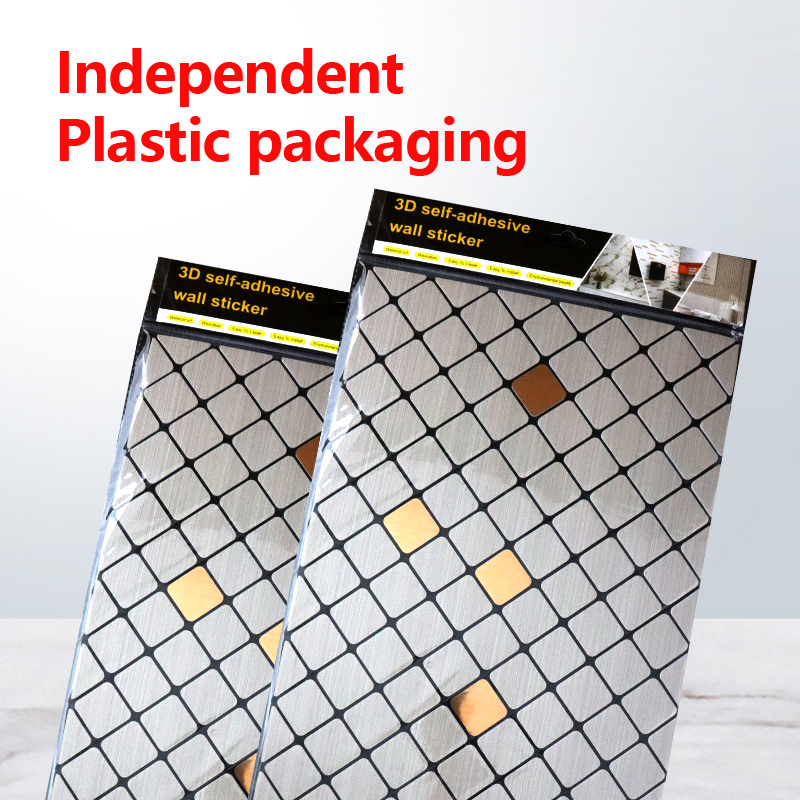 Ecológico decorativo 3 d IXPE pegatina de pared insonorizada autoadhesiva pegatina de mosaico para cocina baño