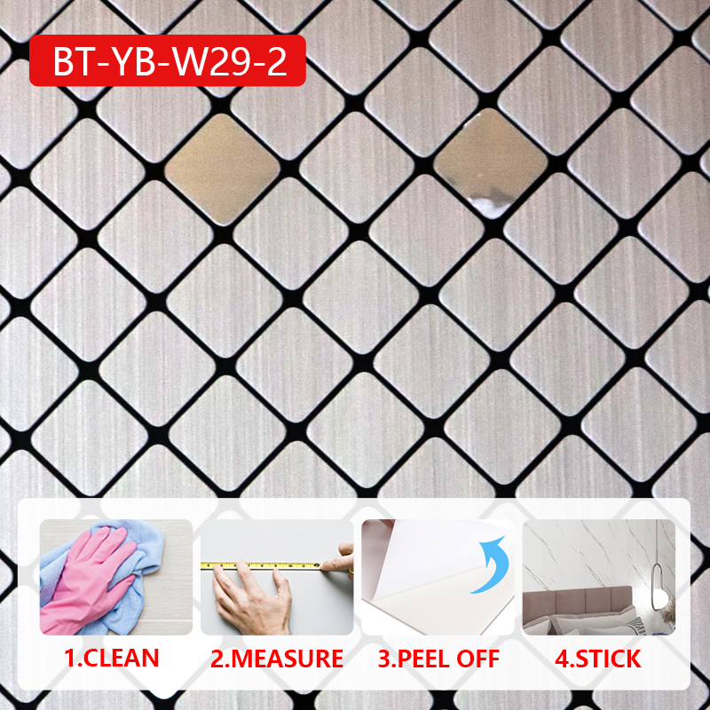 cost-effective High Quality Waterproof 3d wall sticker modern design self adhesive mosaic wall sticker easy peel