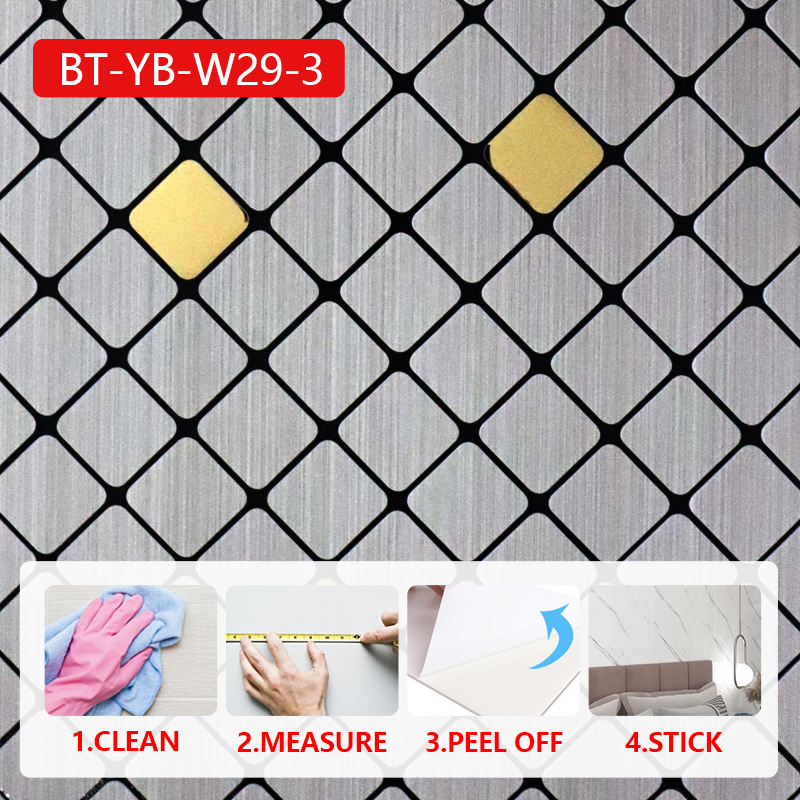 wholesale price Soundproof durable wall covering home self adhesive IXPE mosaic 3d decorative wall stickers
