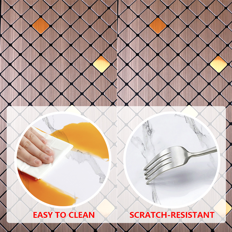 custom design 3d self-adhesive indoor wall stickers Removable Waterproof IXPE mosaic wall sticker