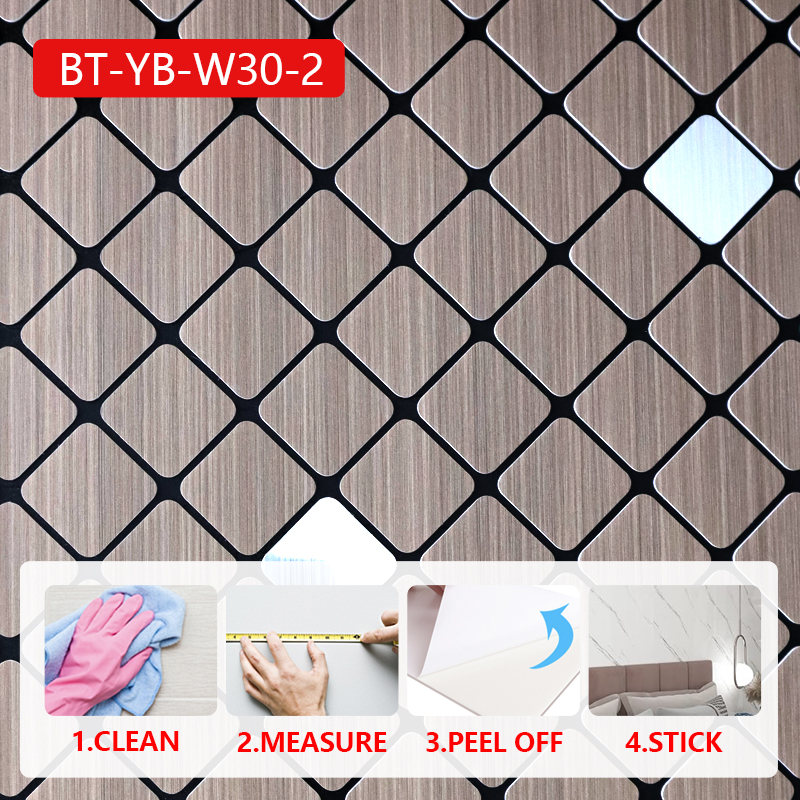 Isolamiento acústico IXPE mosaico pegatina de pared autoadhesiva personalizada decoración del hogar pegatina de pared 3d para sala de estar cocina
