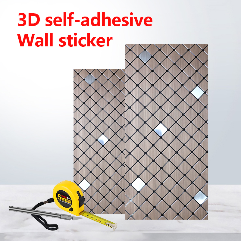 Isolamiento acústico IXPE mosaico pegatina de pared autoadhesiva personalizada decoración del hogar pegatina de pared 3d para sala de estar cocina