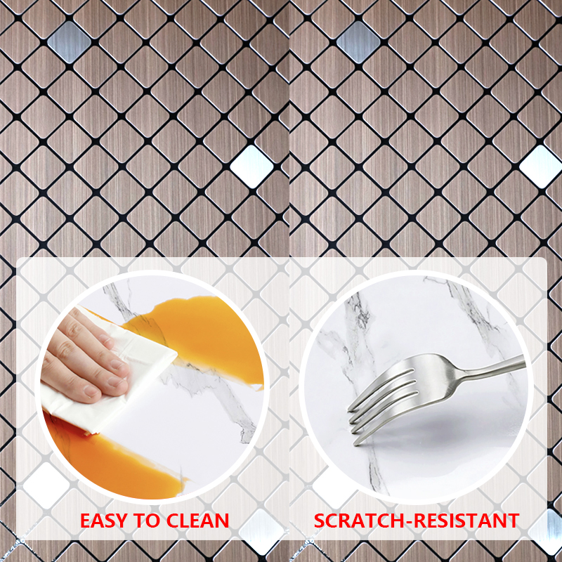 Isolamiento acústico IXPE mosaico pegatina de pared autoadhesiva personalizada decoración del hogar pegatina de pared 3d para sala de estar cocina