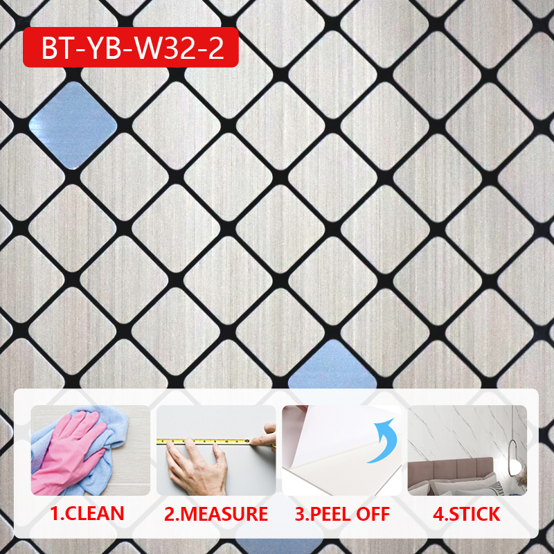 wholesale price Soundproof durable wall covering home self adhesive IXPE mosaic 3d decorative wall stickers