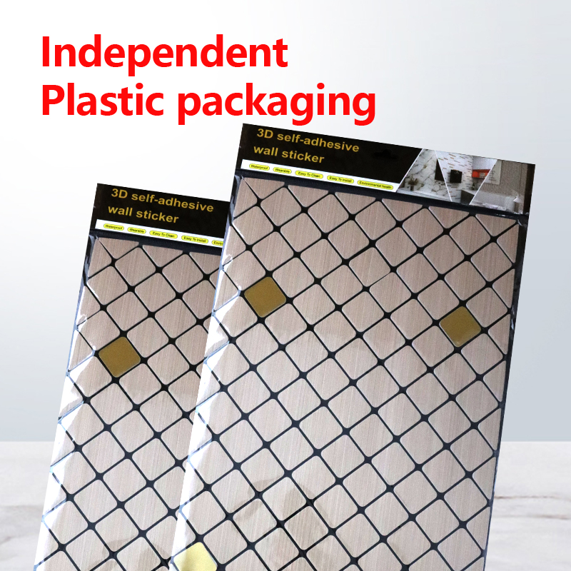 Autoadhesiva personalizada IXPE pegatina de mosaico Baño Cocina impermeable 3d pegatina de pared para la decoración interior
