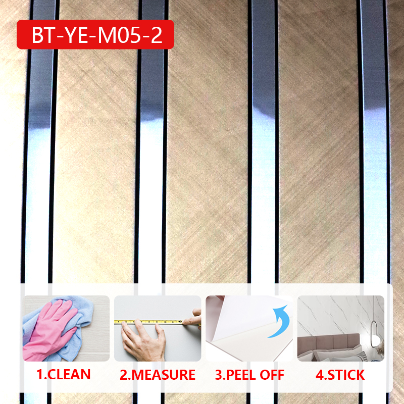 diseño moderno ixpe recubrimiento de pared autoadhesivo pegatina de pared de mosaico impermeable par