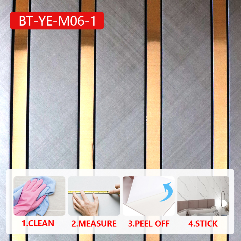 Ecológico decorativo 3 d IXPE pegatina de pared insonorizada autoadhesiva pegatina de mosaico para c
