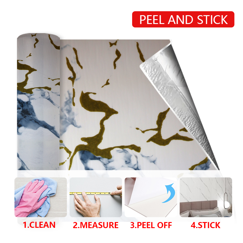 nueva pegatina de pared de grano de mármol UV sala de estar Fácil limpieza hermosa decoración interior ixpe pegatina de panel de pared al por mayor