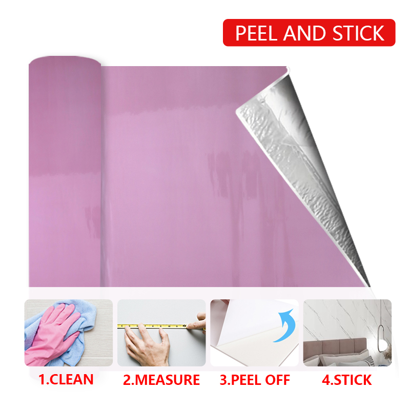 Fácil Instalar Fondos de pantalla extraíbles Papel pegatina de pared de palo de pelado para la transformación rápida de la habitación