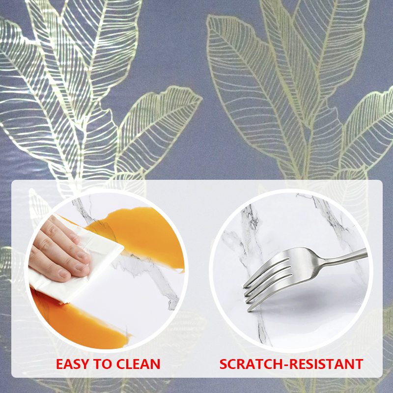 nueva pegatina de pared de grano de mármol UV sala de estar Fácil limpieza hermosa decoración interior ixpe pegatina de panel de pared al por mayor