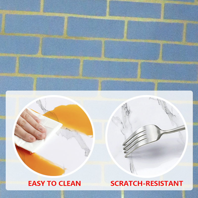 Fácil Instalar Fondos de pantalla extraíbles Papel pegatina de pared de palo de pelado para la transformación rápida de la habitación