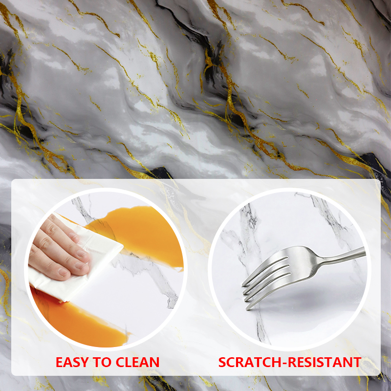 Ixpe Autoadhesivo de la hoja de mármol pegatina impermeable decoración del hogar para interiores modernos