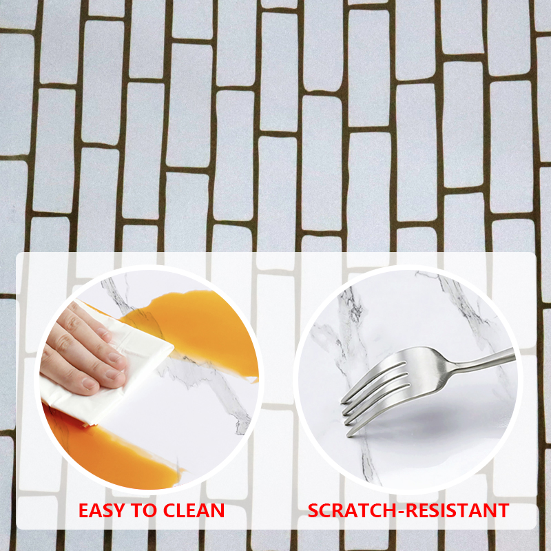 Fácil Instalar Fondos de pantalla extraíbles Papel pegatina de pared de palo de pelado para la transformación rápida de la habitación