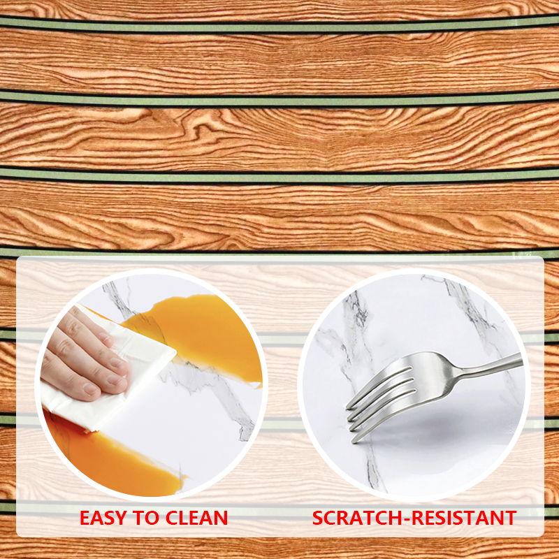 Fácil Instalar Fondos de pantalla extraíbles Papel pegatina de pared de palo de pelado para la transformación rápida de la habitación