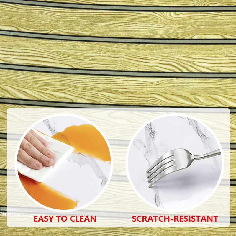 fábrica al por mayor diseño moderno Autoadhesivo IXPE impermeable UV Marble Wall Sticker para uso doméstico