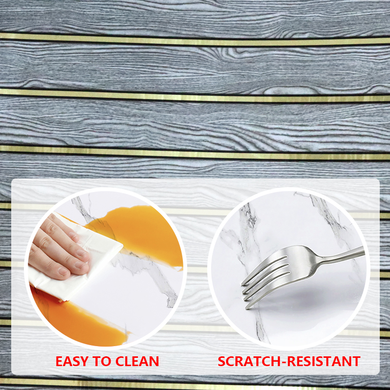 Diseño extraíble reutilizable pegatina de pared de mármol premium Peel y Stick Fondos de pantalla para la decoración del hogar fácil