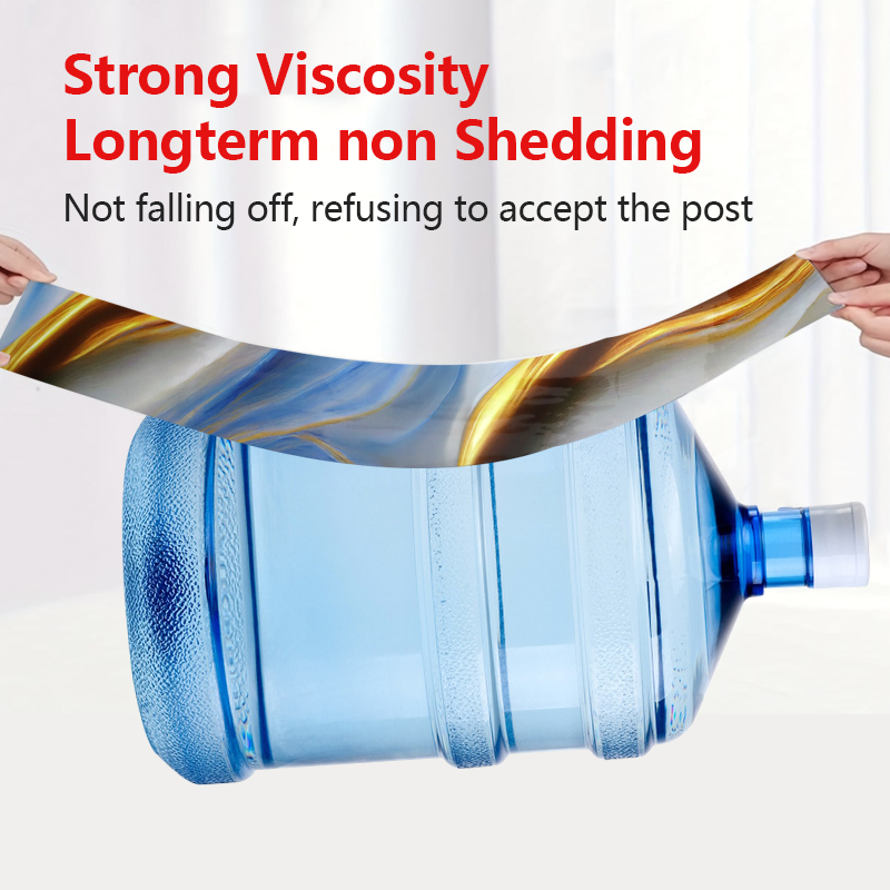 Fácil limpiar superficie autoadhesiva papel de pared lámina de mármol pegatina para sala de estar y dormitorio