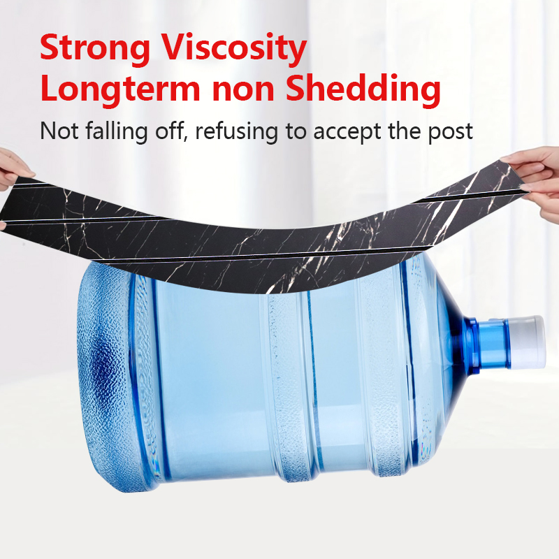 Autoadhesiva impermeable de grano de mármol de alto brillo ixpe 3d pegatina de pared ranurada para sala de estar y baño