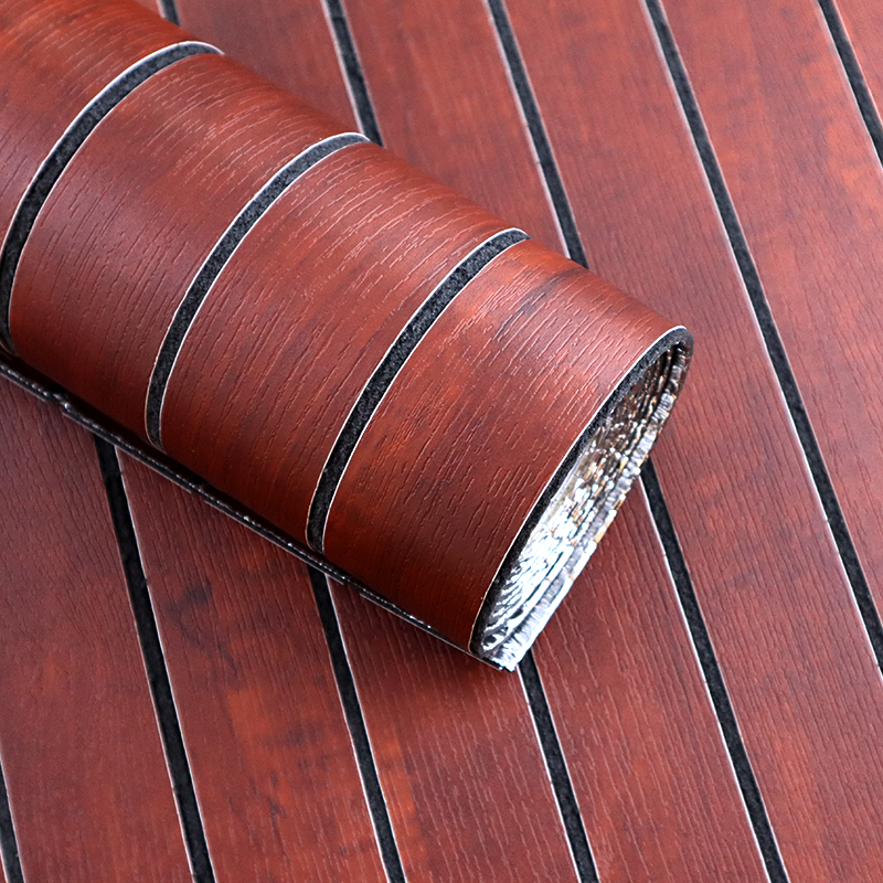 lujo nuevo 3d parrilla de pared pegatinas de pared autoadhesiva IXPE pegatina de pared ranurada para dormitorio