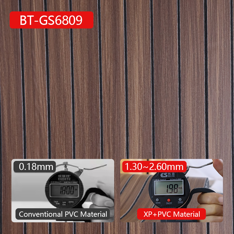 OEM Decoración del hogar 3d rejilla autoadhesiva pegatina de pared grano de madera extraíble IXPE ra