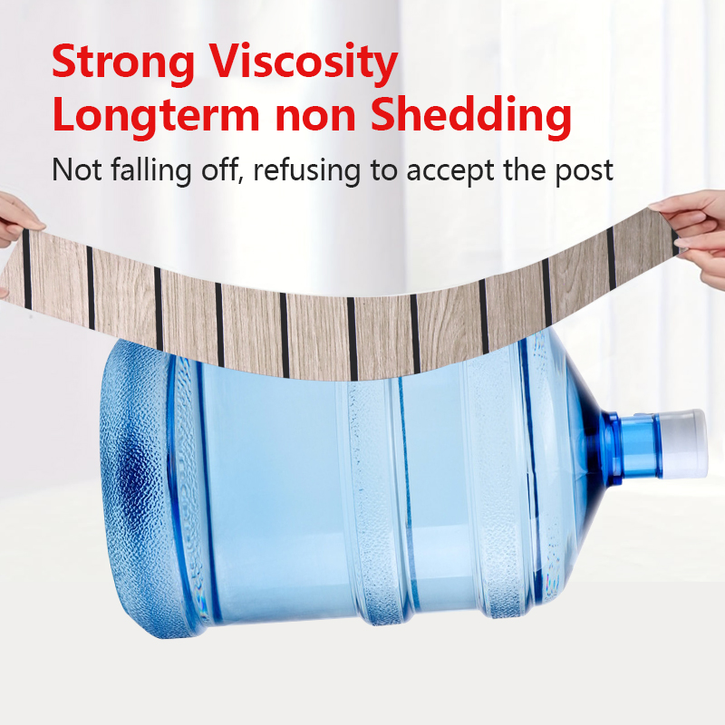 casa moderna Autoadhesiva IXPE Pegatina de pared ranurada Pegatinas de pared de rejilla de patrón de madera de moda duradera