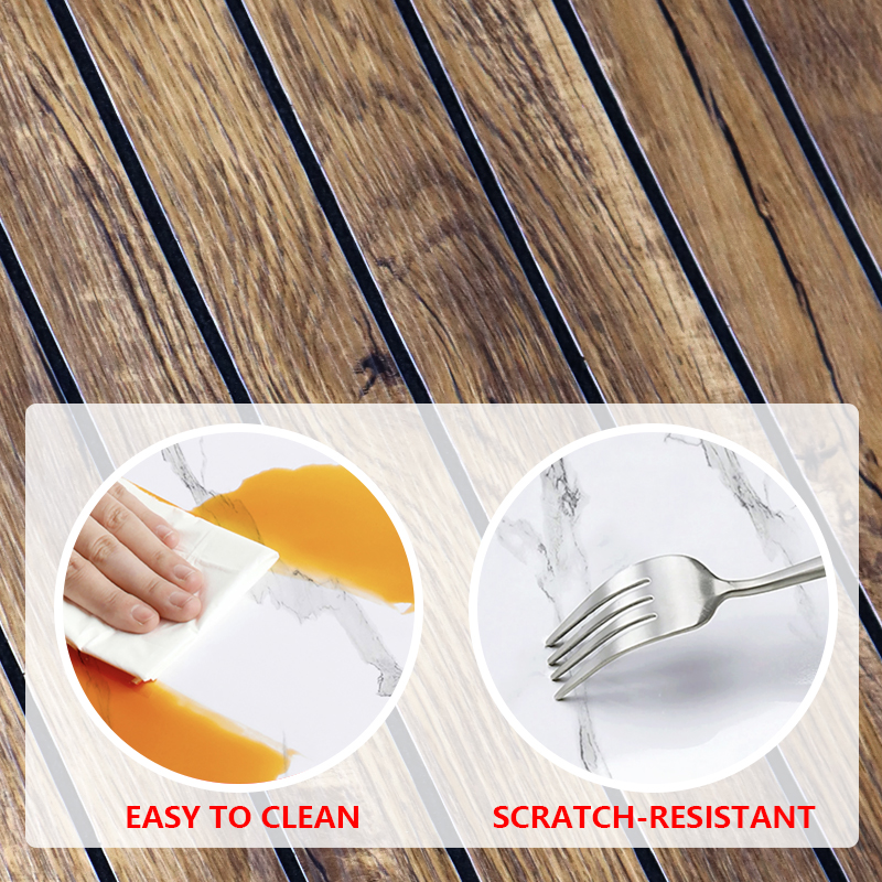 hot selling self-adhesive grille wall sticker anti scratch decorative pvc IXPE wood texure wall sticker