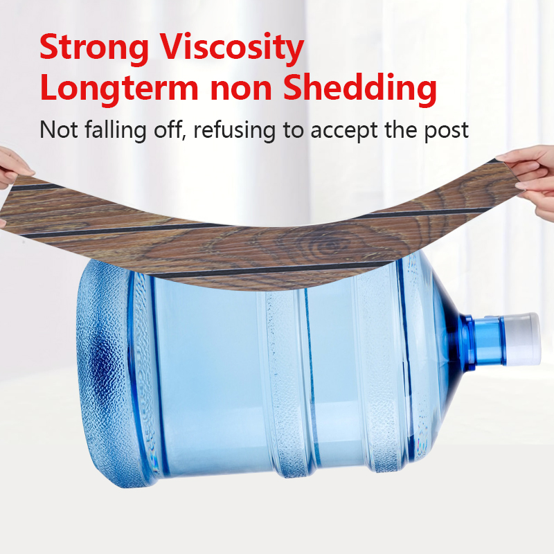 OEM Decoración del hogar 3d rejilla autoadhesiva pegatina de pared grano de madera extraíble IXPE ranurada pegatina del panel de pared