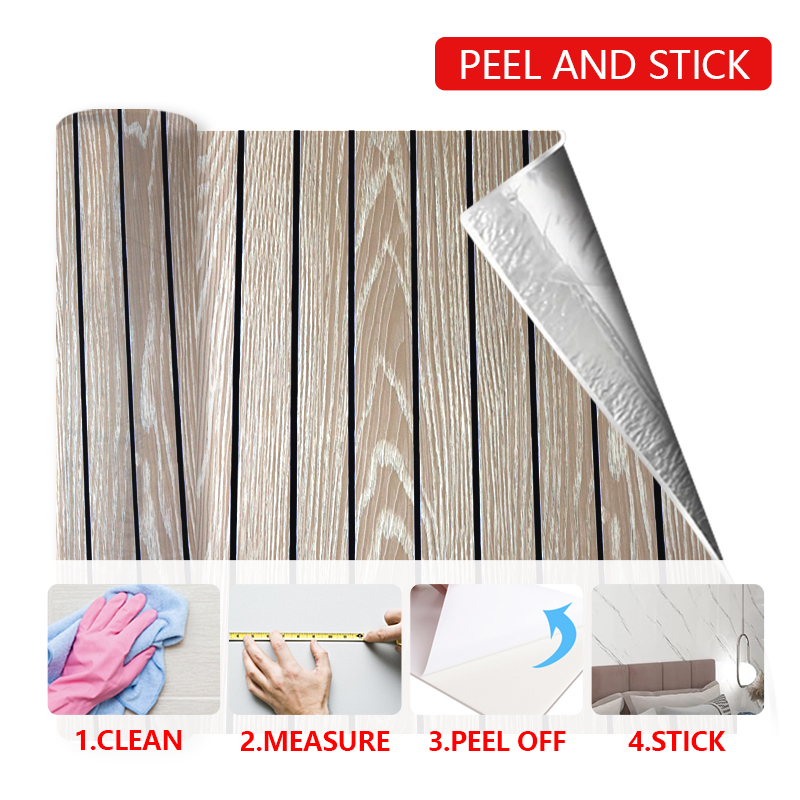 nuevo diseño impermeable ixpe acanalada pegatina de pared anti arañazos alta brillante autoadhesiva de mármol de pared pegatinas