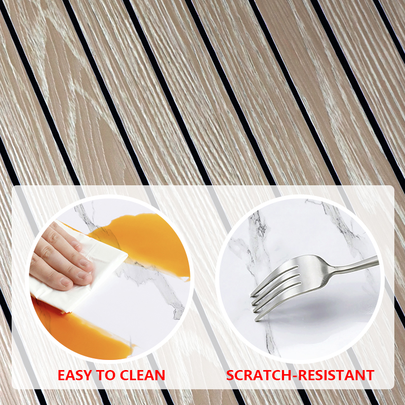 nuevo diseño impermeable ixpe acanalada pegatina de pared anti arañazos alta brillante autoadhesiva de mármol de pared pegatinas