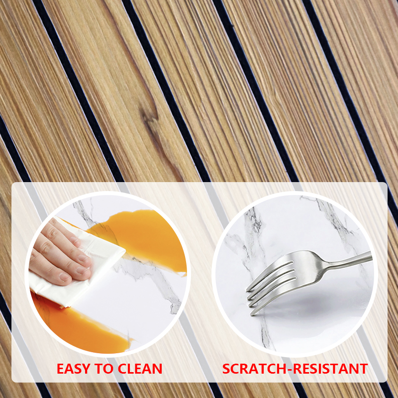 nuevo diseño impermeable ixpe acanalada pegatina de pared anti arañazos alta brillante autoadhesiva de mármol de pared pegatinas