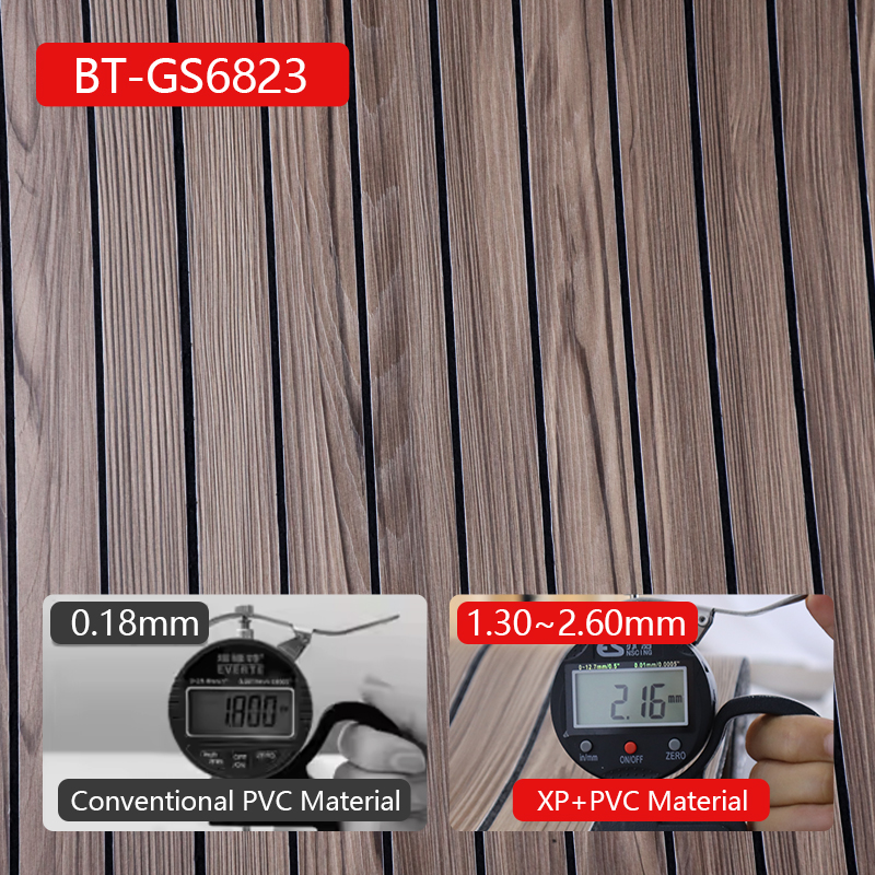 custom color Fluted Wall Stickers wood pattern ixpe self adhesive wall stickers for Living Room and bedroom